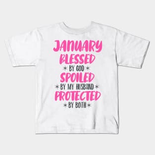 January Blessed Kids T-Shirt